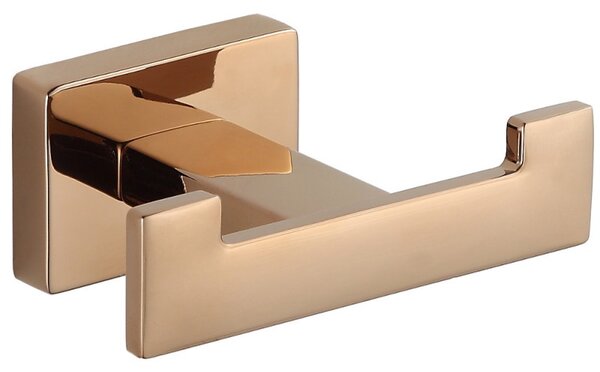 Mexen Accesorii Mexen, suport pentru prosoape ARNO, 2 carlige, aur roz, 7020735-60