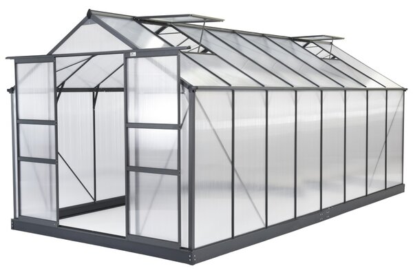 Sera din aluminiu Azalia 2,5 x 4,9 m CoverTech antracit