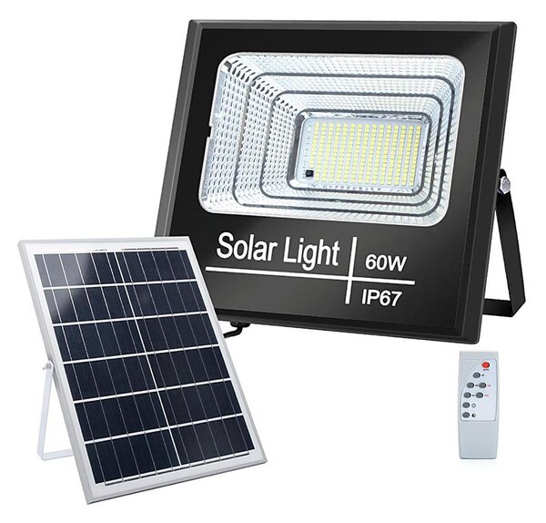 Proiector LED solar dimabil Aigostar LED/60W/3,2V IP67 + telecomandă