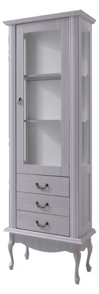 Vitrina VILAR DA4, gri, DTD laminat, 75x42x196 cm