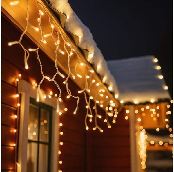 Brilagi - Ghirlandă LED de exterior 360xLED/8 funcții, 14 m, IP44, alb cald, tip țurțuri