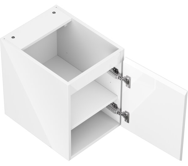 Mexen Orio, mobilier de baie 35 cm, 1 ușă, alb lucios, 91A11-03547-1-BF00