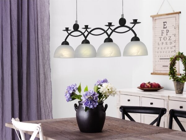 Cottex T454 - Lustră suspendată pe cablu FLORENS, 4 x E14, 40 W, 230 V