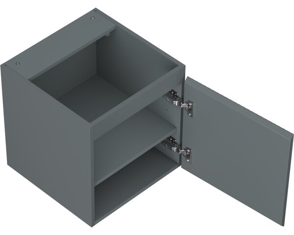 Mexen Rivel, mobilier baie 45 cm, 1 ușă, cu caneluri, grafit mat, 91A21-04547-1-BF66