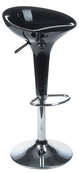 Scaun de bar, inaltime reglabila 56-80 cm, suport confortabil pentru picioare, negru