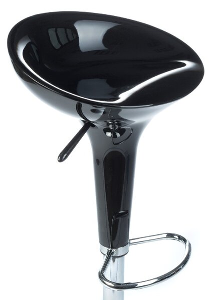 Scaun de bar, inaltime reglabila 56-80 cm, suport confortabil pentru picioare, negru