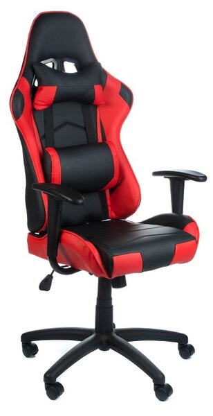 Scaun gaming, inaltime reglabila 48-58 cm, cotiere, perna cervicala si lombara