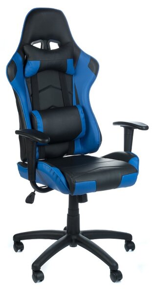 Scaun gaming, inaltime reglabila 48-58 cm, latime 52 cm, roti, cotiere, perne spate