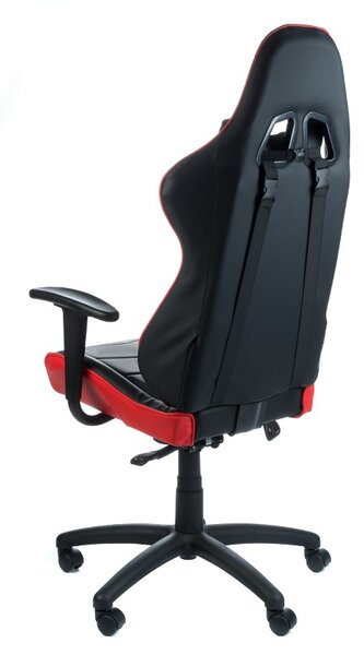 Scaun gaming, inaltime reglabila 48-58 cm, cotiere, perna cervicala si lombara