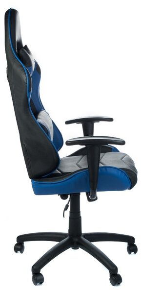 Scaun gaming, inaltime reglabila 48-58 cm, latime 52 cm, roti, cotiere, perne spate