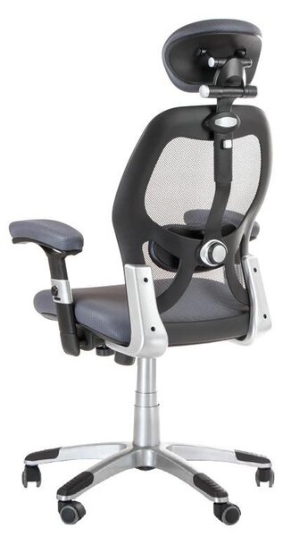 Scaun de birou, design ergonomic, inaltime, cotiere si tetiera reglabile, adancime 52 cm