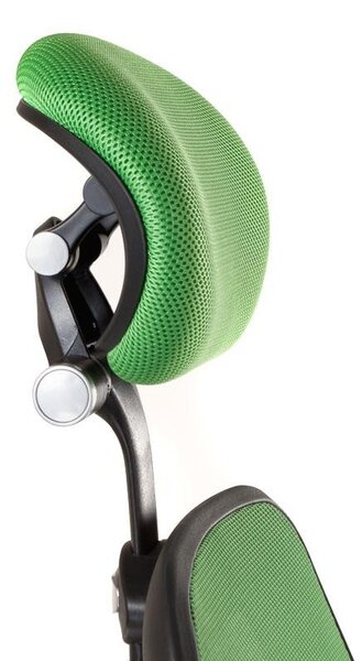 Scaun de birou, inaltime reglabila 46-56 cm, forma ergonomica, baza metalica, mesh verde
