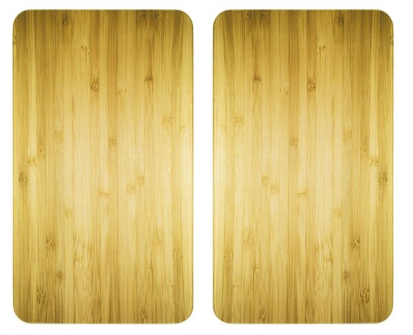 Plăci de protecție din sticlă WOODEN LOOK pentru aragaz - 2 bucăți, WENKO