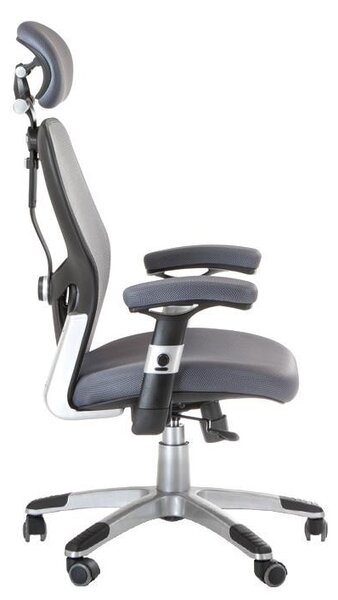 Scaun de birou, design ergonomic, inaltime, cotiere si tetiera reglabile, adancime 52 cm