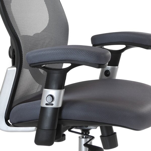 Scaun de birou, design ergonomic, inaltime, cotiere si tetiera reglabile, adancime 52 cm