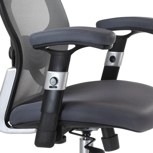 Scaun de birou, design ergonomic, inaltime, cotiere si tetiera reglabile, adancime 52 cm
