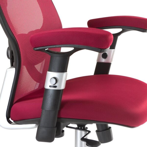 Scaun de birou ergonomic, reglabil, baza metalica cu roti, sistem hidraulic, mesh