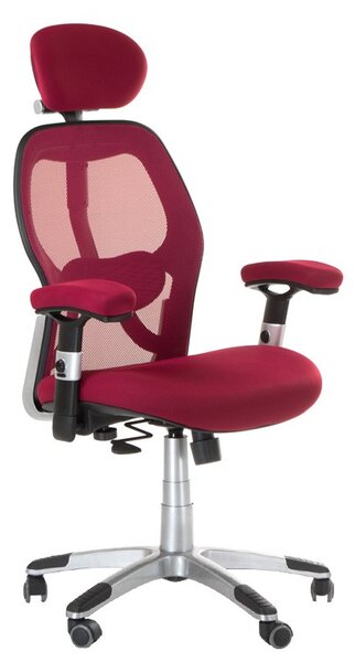 Scaun de birou ergonomic, reglabil, baza metalica cu roti, sistem hidraulic, mesh