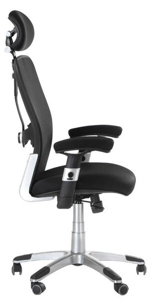 Scaun ergonomic birou, inaltime reglabila, pivotant, baza metalica, mesh