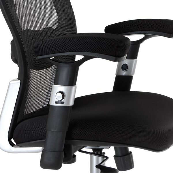 Scaun ergonomic birou, inaltime reglabila, pivotant, baza metalica, mesh