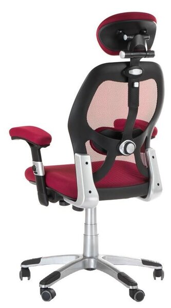 Scaun de birou ergonomic, reglabil, baza metalica cu roti, sistem hidraulic, mesh