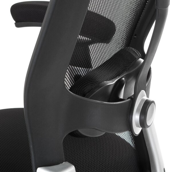 Scaun ergonomic birou, inaltime reglabila, pivotant, baza metalica, mesh