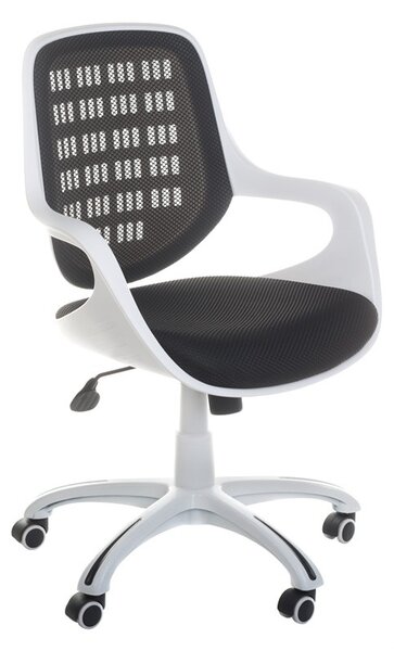 Scaun de birou CorpoComfort BX-4325, inaltime 40-47 cm, mesh, tapiterie neagra, roti pivotante