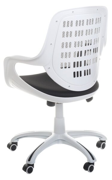 Scaun de birou CorpoComfort BX-4325, inaltime 40-47 cm, mesh, tapiterie neagra, roti pivotante
