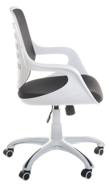 Scaun de birou CorpoComfort BX-4325, inaltime 40-47 cm, mesh, tapiterie neagra, roti pivotante