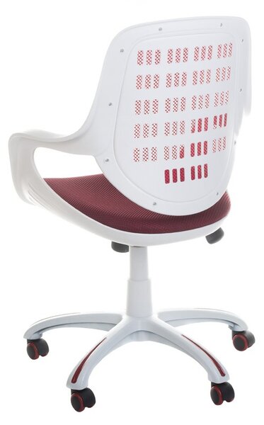 Scaun de birou sau conferinta, ergonomic, reglabil pe inaltime, latime 47 cm, visiniu
