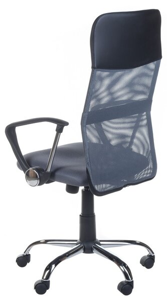 Scaun de birou CorpoComfort, inaltime reglabila 49-59 cm, roti pivotante, gri inchis