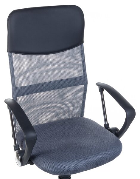 Scaun de birou CorpoComfort, inaltime reglabila 49-59 cm, roti pivotante, gri inchis