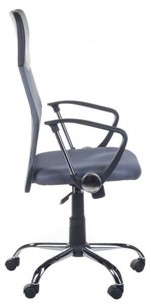 Scaun de birou CorpoComfort, inaltime reglabila 49-59 cm, roti pivotante, gri inchis