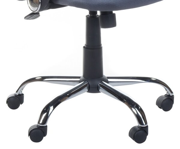 Scaun de birou CorpoComfort, inaltime reglabila 49-59 cm, roti pivotante, gri inchis