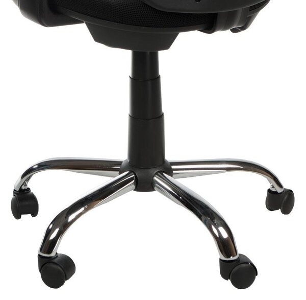 Scaun de birou, inaltime reglabila 48-58 cm, latime 57 cm, pivotant, perna lombara