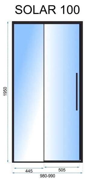 Usa pentru dus SOLAR GOLD 100