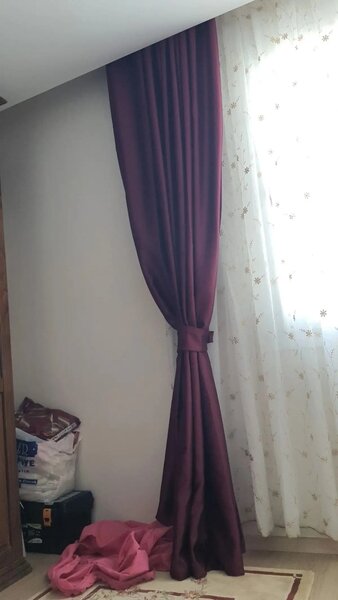 Perdea Blackout opaca bordo,100x260 cm,50022