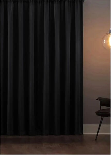 Perdea Blackout opaca negru, 100x260 cm,50029