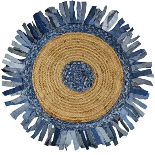 Covor rotund iută Bolero Homs, 90X90 cm,10303