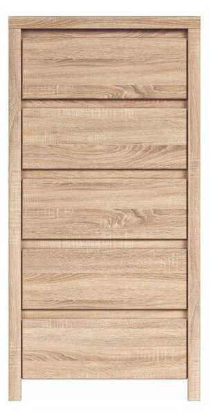 Comoda dormitor sonoma Kaspian, 56X40.5X112.5 CM