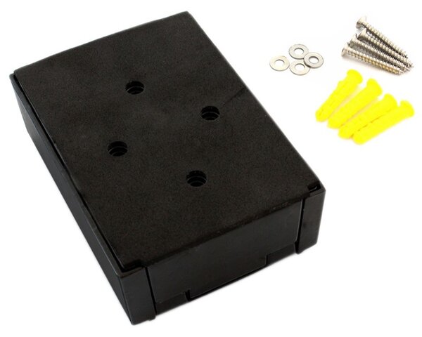 Seif pentru chei, prindere perete, 4 cifre, 550g, 12 x 8,7 x 4cm, negru