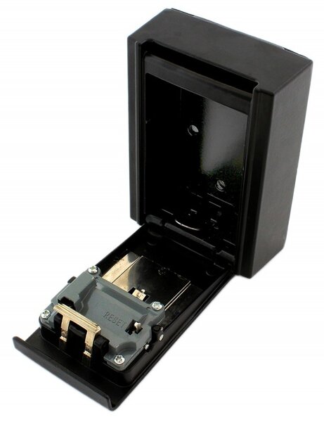 Seif pentru chei, prindere perete, 4 cifre, 550g, 12 x 8,7 x 4cm, negru