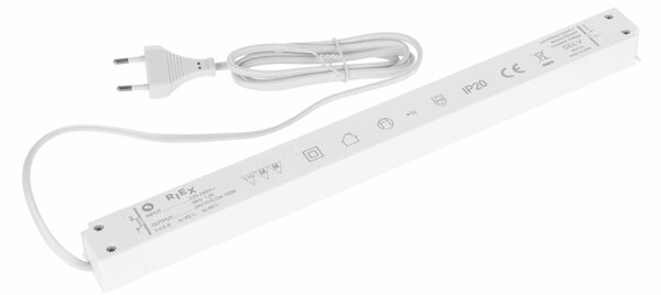 Transformator banda LED 24V, 150W, cablu alimentare 1.5 m inclus