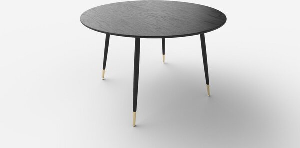 Masa EMBOS, negru/auriu, 120x75 cm