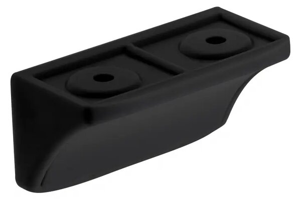 Coltar dublu plastic NARS, negru - 100 buc