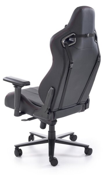 Scaun gaming modern, suport lombar, inaltime 129-135 cm, cotiere reglabile, balansare, blocare, multiblock, piele eco