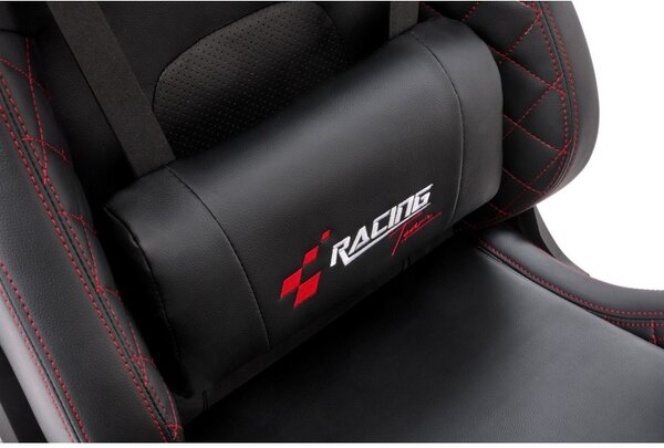 Scaun gaming modern, suport lombar, inaltime 129-135 cm, cotiere reglabile, balansare, blocare, multiblock, piele eco