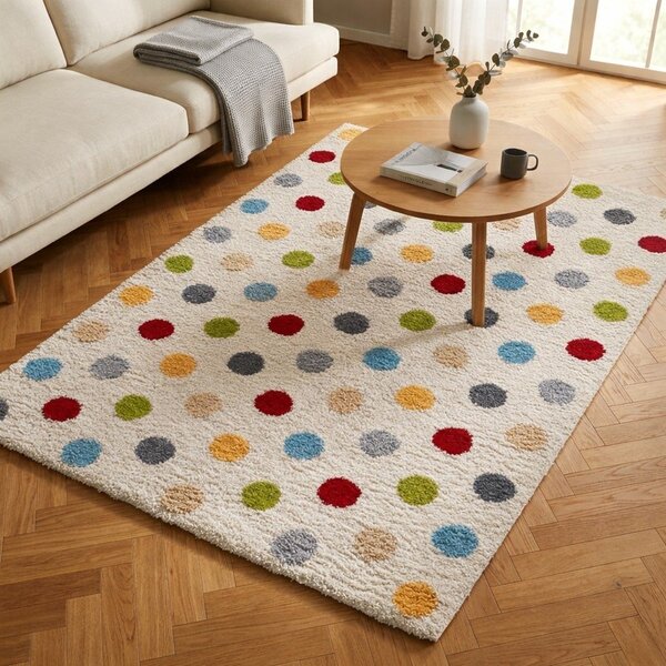 Covor crem 160x230 cm Norge Dots – Universal