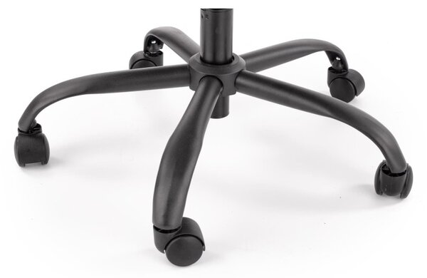 Scaun de birou Colin, ergonomic, inaltime reglabila 102-110 cm, metal si tapiterie textila, functie blocare, gri