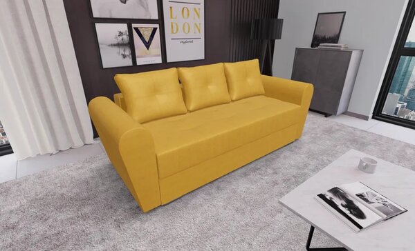 Canapea Extensibila Lacrima Mini, Galben